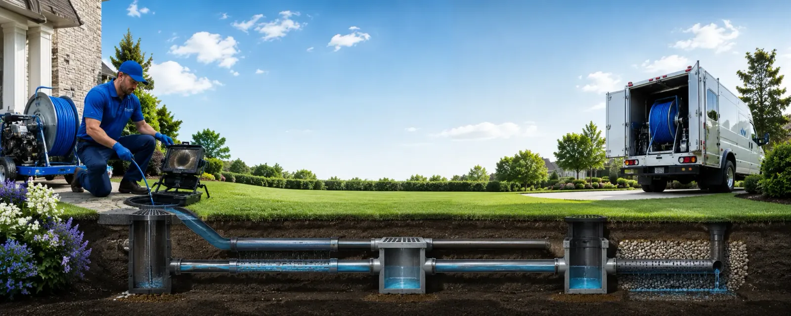 Outdoor drain cleaning information for Adah, PA